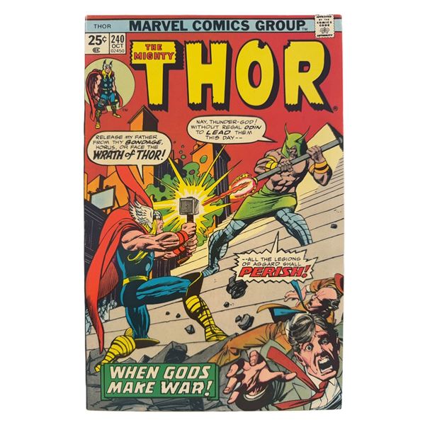 The Mighty Thor #240 (1975) – “When Gods Make War!” Bronze Age Marvel Cla