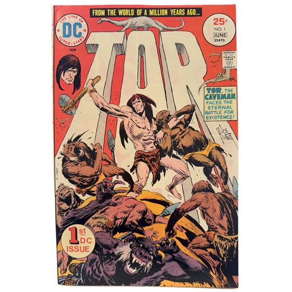 Tor #1 (June 1975) – First DC Issue! Bronze Age Premiere of Tor the Caveman