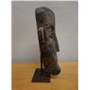 Image 3 : Wooden Tribal Mask on Metal Stand 6.5" x 15" H