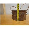 Image 9 : Wooden Tuluma Round Fishing Tackle Box w/ Lid 11" Dia, 7" H