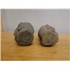 Image 6 : Qty 2 Carved Wooden Buddha Heads, Misc Sizes
