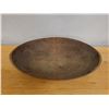 Image 2 : Wooden Oval Serving Bowl (cracked) 15" x 24" x 5"H