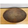 Image 3 : Wooden Oval Serving Bowl (cracked) 15" x 24" x 5"H