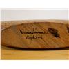 Image 8 : Wooden Maple Burl Vase Signed by Artist 11.5" Dia, 2"H