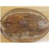 Image 12 : Vintage Wooden Dough Trencher Bowl w/ Handles (cracked) 14" x 22" x 6.5" H