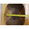 Image 15 : Vintage Wooden Dough Trencher Bowl w/ Handles (cracked) 14" x 22" x 6.5" H