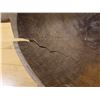 Image 4 : Vintage Wooden Dough Trencher Bowl w/ Handles (cracked) 14" x 22" x 6.5" H