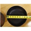 Image 13 : Qty 2 Carved Wooden Footed Bowls, Misc Sizes