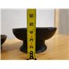 Image 14 : Qty 2 Carved Wooden Footed Bowls, Misc Sizes