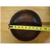 Image 7 : Qty 2 Carved Wooden Footed Bowls, Misc Sizes
