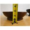 Image 8 : Qty 2 Carved Wooden Footed Bowls, Misc Sizes