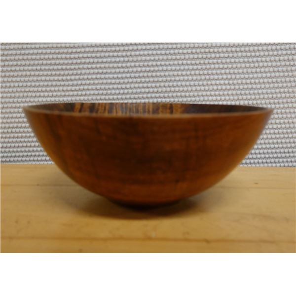 Wooden Hand-Turned Bowl 8" Dia, 3.5" H