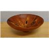 Image 1 : Wooden Footed Bowl w/ Natural Spalting Branch Marks 7.5" Dia, 3" H