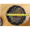 Image 11 : Qty 2 Wooden Trays w/ Painted Flower Motif, Misc Sizes