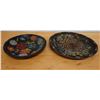 Image 1 : Qty 2 Wooden Trays w/ Painted Flower Motif, Misc Sizes