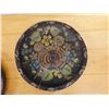 Image 8 : Qty 2 Wooden Trays w/ Painted Flower Motif, Misc Sizes