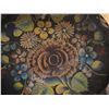 Image 9 : Qty 2 Wooden Trays w/ Painted Flower Motif, Misc Sizes