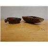 Image 2 : Wooden Dough Trencher Bowl & Round Bowl w/ Handle, Misc Sizes