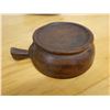 Image 6 : Wooden Dough Trencher Bowl & Round Bowl w/ Handle, Misc Sizes