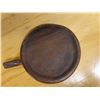 Image 7 : Wooden Dough Trencher Bowl & Round Bowl w/ Handle, Misc Sizes
