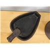 Image 3 : Vintage Flat Iron & Footed Bowl (cracked), Misc Sizes