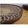 Image 11 : Qty 3 Round Woven Baskets, Misc Sizes