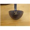 Image 6 : Traditional Wood & Coconut Shell Ladle 15"L & Wooden Spoon 25" L
