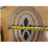 Image 16 : Qty 2 Hand-Woven Baskets - 1 w/ Wood Center, Misc Sizes