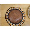 Image 5 : Qty 2 Hand-Woven Baskets - 1 w/ Wood Center, Misc Sizes