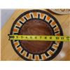 Image 8 : Qty 2 Hand-Woven Baskets - 1 w/ Wood Center, Misc Sizes