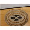 Image 9 : Qty 2 Hand-Woven Baskets - 1 w/ Wood Center, Misc Sizes