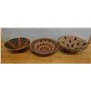 Image 1 : Qty 3 Round Woven Baskets - 1 w/ Tag 'Didhi Disho', Misc Sizes