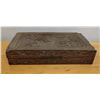 Image 1 : Carved Wooden Hinged Box 18" x 10" x 4"H
