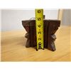Image 10 : Carved Wooden Spice Box w/ Lid 7" Dia, 5"H