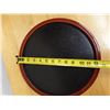 Image 14 : Qty 2 Serving Trays: Round & 2-Part Footed Square Dish, Misc Sizes