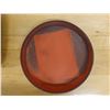 Image 3 : Qty 2 Serving Trays: Round & 2-Part Footed Square Dish, Misc Sizes