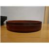 Image 4 : Qty 2 Serving Trays: Round & 2-Part Footed Square Dish, Misc Sizes