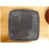 Image 6 : Qty 2 Serving Trays: Round & 2-Part Footed Square Dish, Misc Sizes