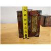 Image 12 : Qty 2 Wooden Hinged Jewelry Boxes w/ Interior Drawers, Misc Sizes