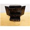 Image 13 : Qty 2 Wooden Hinged Jewelry Boxes w/ Interior Drawers, Misc Sizes