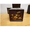 Image 6 : Qty 2 Wooden Hinged Jewelry Boxes w/ Interior Drawers, Misc Sizes