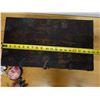 Image 11 : Carved Wooden Hinged Box w/ Asian Characters 20" x 11" x 11"H