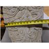 Image 9 : Carved Stone Asian Bodhisattvas Wall Hanging 12.5" x 26"