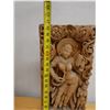Image 12 : Carved Asian Dancing Nymph Wall Hanging 9" x 20"