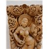Image 2 : Carved Asian Dancing Nymph Wall Hanging 9" x 20"