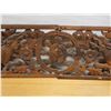 Image 4 : Carved 2-Section Wooden Panel w/ Mythical Creatures & Foliage 12" x 62" Total