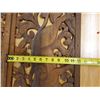 Image 7 : Carved 2-Section Wooden Panel w/ Mythical Creatures & Foliage 12" x 62" Total