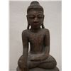 Image 2 : Carved Wooden Shan Buddha Statue 8" x 20" H