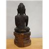 Image 4 : Carved Wooden Shan Buddha Statue 8" x 20" H