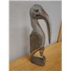 Image 2 : Carved Wooden Sabut Bird Statue Marked C479, 8" x 21"H